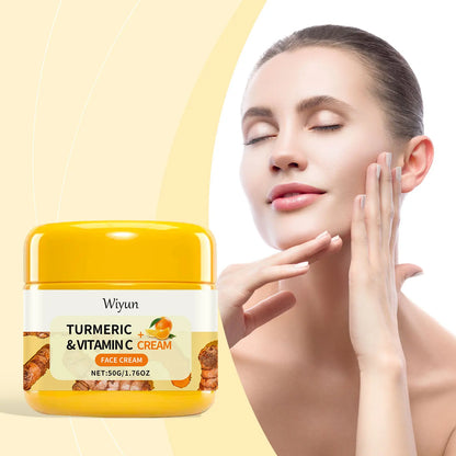 Turmeric Vitamin C Anti-Aging Cream Moisturizing Anti-Wrinkle Collagen Hyaluronic Acid Cream Skin Care Cosmetics 50g