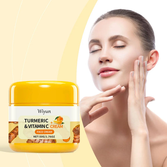 Turmeric Vitamin C Anti-Aging Cream Moisturizing Anti-Wrinkle Collagen Hyaluronic Acid Cream Skin Care Cosmetics 50g