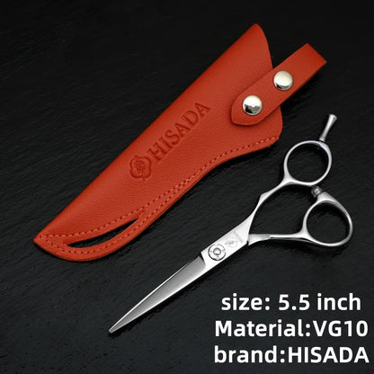 HISADAHairdressing scissors 6.2 6.7 7.0 inch Hair scissors VG10 Steel High-end Barber scissors advanced Hairdressing scissors