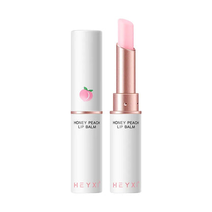 Honey Peach Lip Balm Color Change Lipstick Lips Plumper Moisturizing Hydrating Nourishing Lips Skin Care