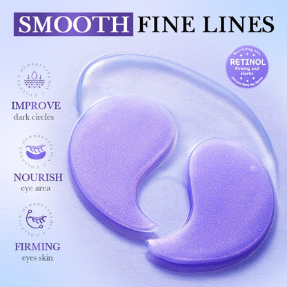 80pcs BIOAQUA Crystal Collagen Eye Mask Anti Dark Circles Anti-Wrinkles Moisturizing Whitening Anti-Aging Retinol Eye Patches