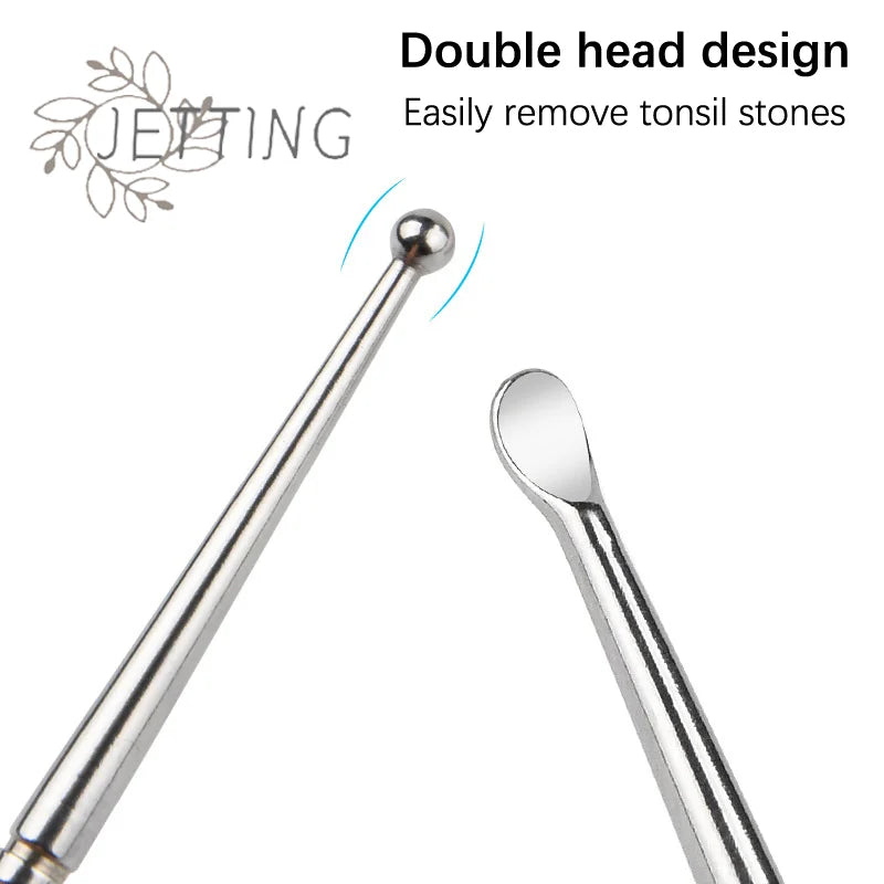 Hot 1Pc Tonsil Stone Removal Stainless Steel Remover Ear Wax Remover Tool Mouth Cleaning Care Tools Health Care