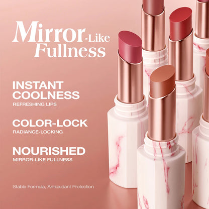 O.TWO.O Glossy Lipstick Lip Tint Mirror Ice-film 24h Moisturize Nourish Smooth Non-Sticky 3D Glossy Lip Glaze Lipstick Makeup