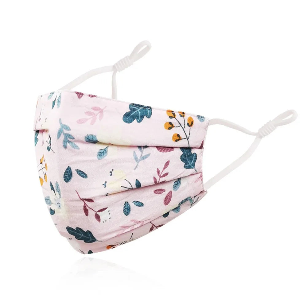 Breathable Cotton Printing Mask Fashion Washable Anti-UV Riding Face Mask Skin-Friendly Anti Dust Sunscreen Mask Outdoor Sports