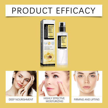 OUHOE Snail 96 Mucin Moisturizing Serum Deep Hydration Lock Winter Barrier Protection Gentle Care Nourishing Skin Quickly Absorb