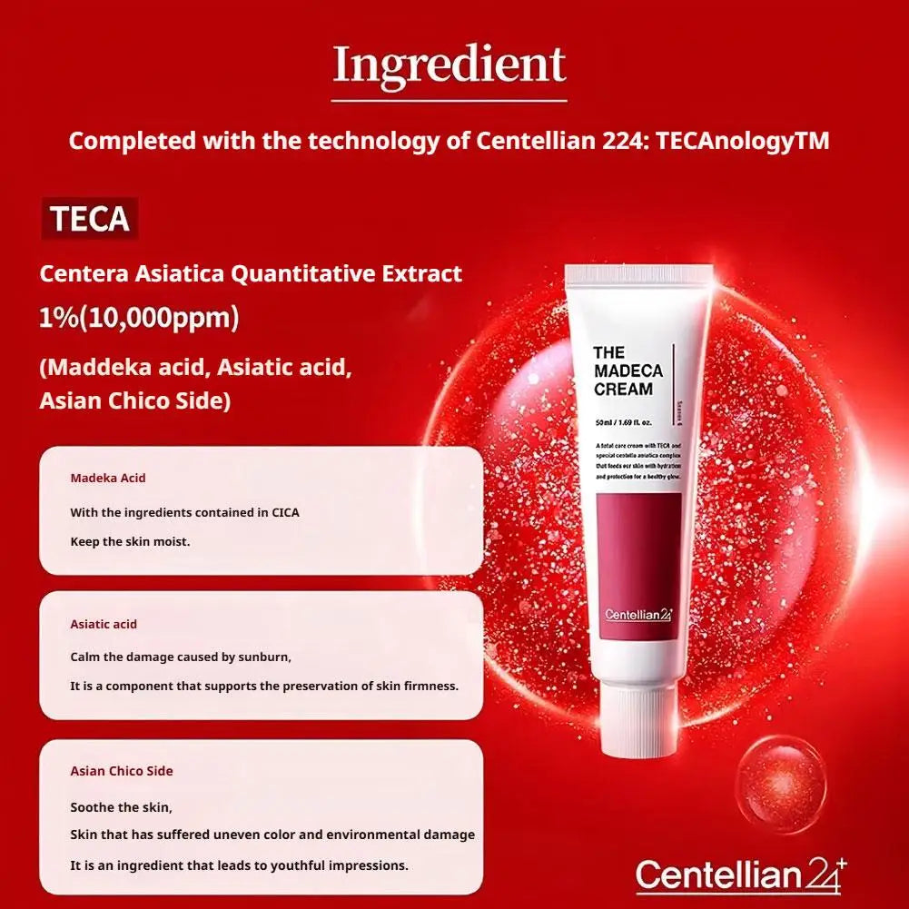 50ml Korean Centellian Madeca Cream 24-hour Moisturizing & Brightening Repair Cream Madeca Soothing Moisturizer Korean Skincare