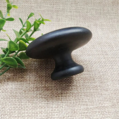 1pcs Massager Spa Black Stone Essential Oil Massage Volcanic Energy Stone for Body Face Massage Mushroom 마사지기 beauty health