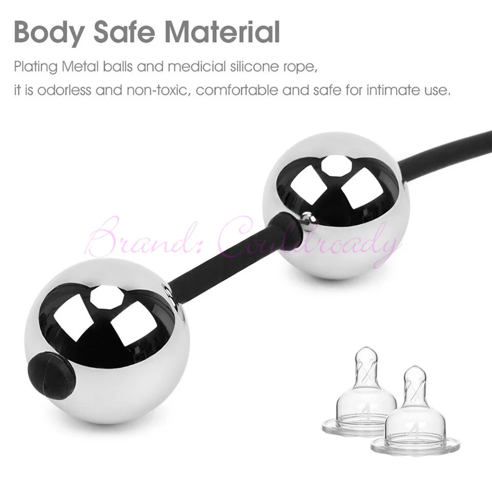 3 Size Erotic Weighted Vaginal Egg Chinese Geisha Kegel Geishaball Kegel Exerciser Metal Ben Wa Ball Anal Beads Buttplug