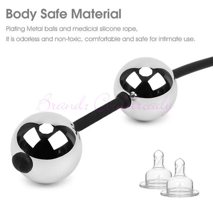 3 Size Erotic Weighted Vaginal Egg Chinese Geisha Kegel Geishaball Kegel Exerciser Metal Ben Wa Ball Anal Beads Buttplug