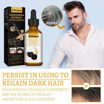 Essence Oil Natural Hair Growth Scalp Black Ganoderma Lucidum White To Black Stop Hair Loss Treatment Products 30ml