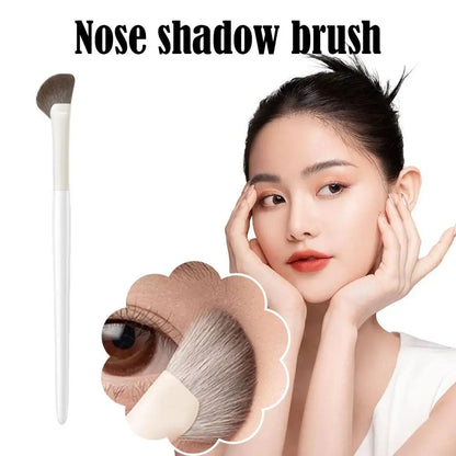 1Pcs Nose Contour Brush Professional Nose Shadow Brush Half Sector Contour Makeup Brush Natural Eyeshadow Smudge Makeup Brushes