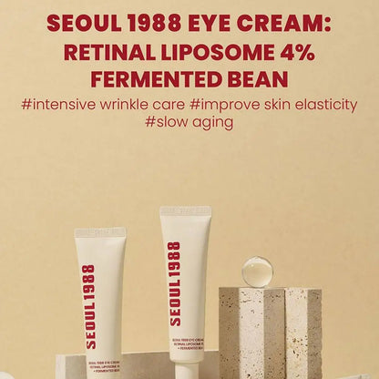 Seoul 1988 Eye Cream Niacinamide Retinoic Acid Ginseng Essence Firm Cream Lighten Fine Lines Deep Moisturizing Care Essence Set