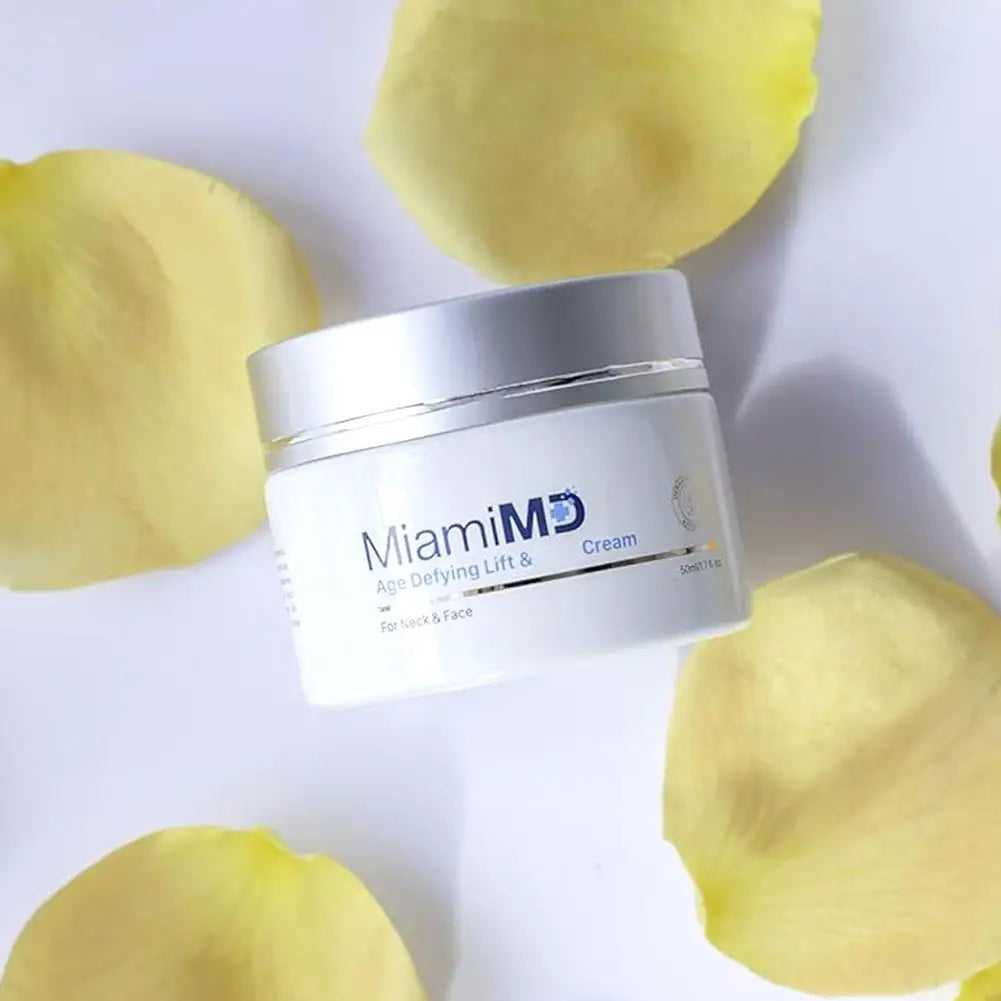 Miami MD Advanced Anti-Aging Cream Lifts and Firms the Skin Reduces Fine Lines Long-Lasting Moisturization for Neck Face