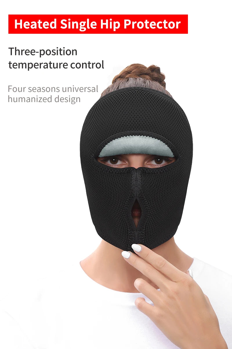 Electric Face Mask Heating Pad  Heat with 3 Temp Settings Headache Mask Sinus Pressure Relief Migraine Tension Headache Relief
