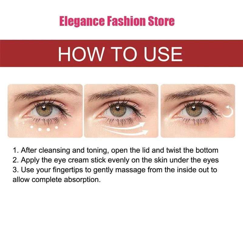 Instant Eye Bag Remove Eye Cream Anti Fat Particles Dark Circles Puffiness Fade Fine Lines Lift Brighten Korean Beauty Eye Care