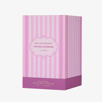 Lattafa Mallow Madness Eau de Parfum Give Me Gourmand Collection, Sweet Gourmand Fragrance, Marshmallow & Vanilla, Spray Form, 7