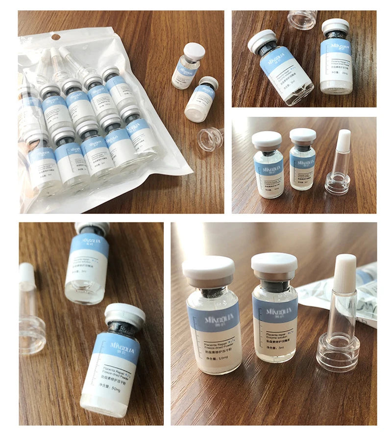 Placent Peptide Ampoule Hyaluronic acid Serum For Face Dr.Pen  Freeze-dried Powder Repair Moisturizing Skin Care Korean
