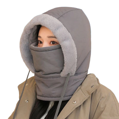 Unisex Down Cotton Women Men Balaclava Winter Hat Beanies Warmer Windproof Full Face Mask Caps Outdoor Bonnets Thickened Scarves