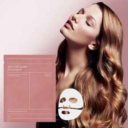 Bio Collagen Face Mask Shrink Deep Hydrating Overnight Mask Moisturizing Refreshing Brightening Face Skin Care