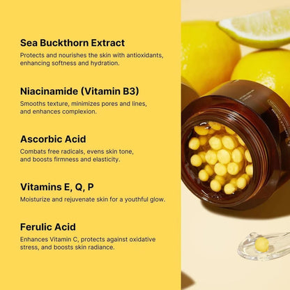 Vitamin C Ceramide Hydrating Repair Capsule Cream Korean Skin Care Products Beauty and Health Moisturizing Hydrating Niacinamide