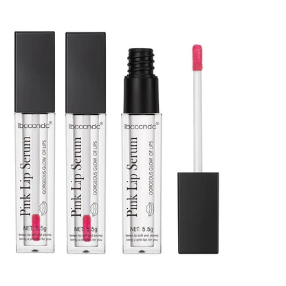 Natural Pink Serum Lips Pink Fresh Remove Dark Lips Gel Lightening Essence Cream Balm Repair Fine Line Brighten Lip Exfoliator