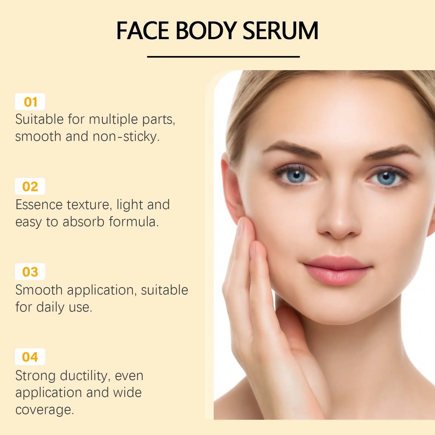 Bee Venom Face Body Serum Anti-Wrinkle Firming Essence Reduces Fine Lines Brightens Nourishing Smoothing Firming Massage Care