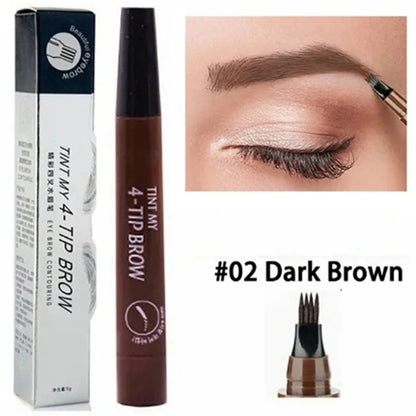 4 Point Eyebrow Pencil Maquillajes Para Mujer Waterproof Liquid Eyebrow Pen Makeup Long Lasting Makeup Microblade Brow Pencil