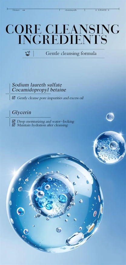 Salicylic Acid Acne Removing Facial Cleanser Natural Herbs Deep Cleaning Pores Oil Control Lighten Acne Moisturizing Skin Care