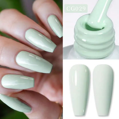 BORN PRETTY 10ml Nude Pink Gel Nail Polish Varnis Semi Permanent Nail Gel Varnish Soak Off UV Gel for Valentine's Day Gift Nails