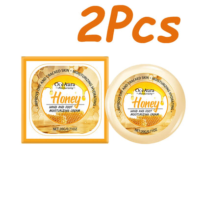 Honey Hand Foot Moisturizing Cream Nourishing Softens Cuticles Anti Dry Cracked Smooth Moisturizing Hand Foot Care Cream