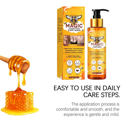 Bee Venom Face Body Serum Anti-Wrinkle Firming Essence Reduces Fine Lines Brightens Nourishing Smoothing Firming Massage Care