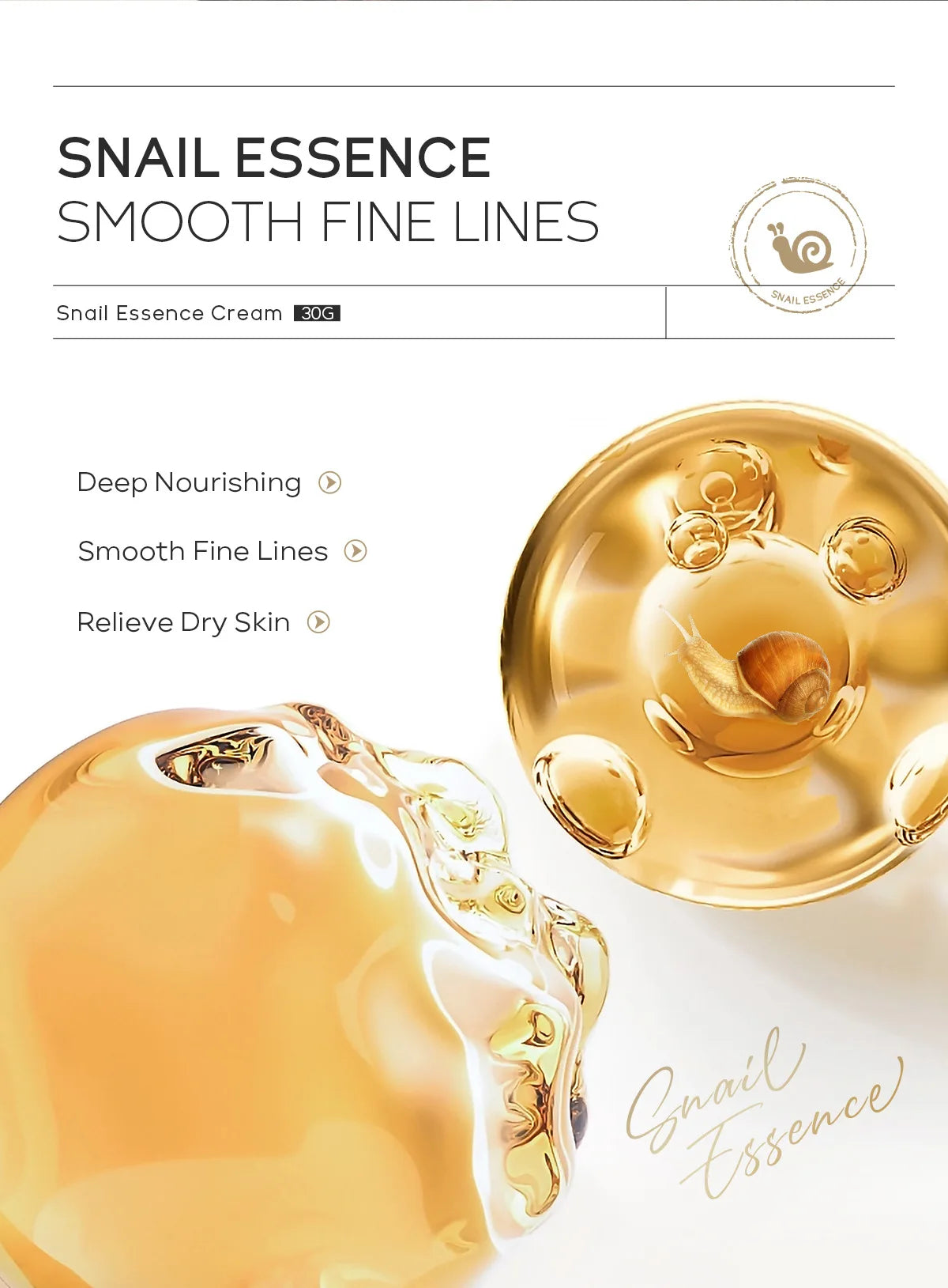Snail Face Cream Beauty Products Anti-aging Essence Facial Wrinkles Remover Skincare Moisturizer 30g Snail Nourishing Cream