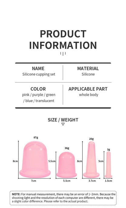 Vacuum Cupping Glass Jar Cellulite Massager For Face Acupuncture Facial Suction Cups Face Neck Lift Skin Scraping Beauty Tool
