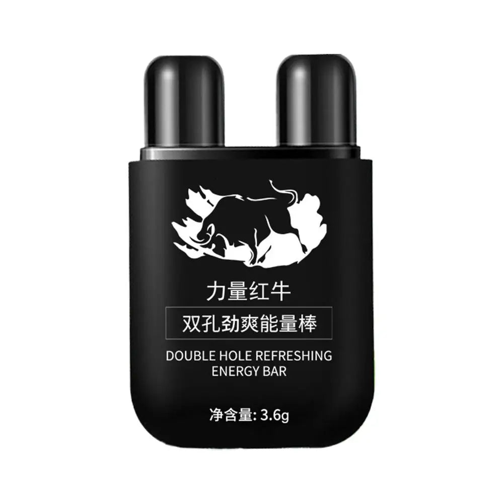 6 Scents Double Hole Energizing Energy Bar Aromatherapy Nasal Inhaler Energy Vapors Stick Aromatherapy Stick Stimulating Scent