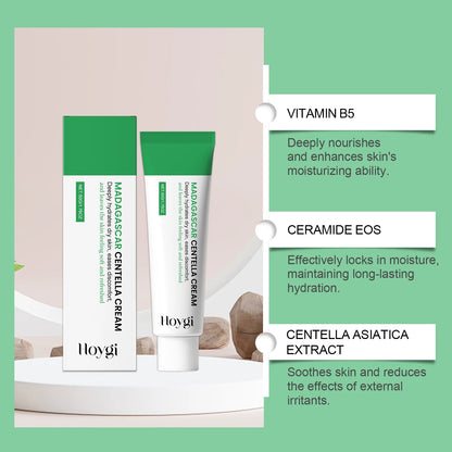 Centella Soothing Cream with Ceramide & B5 Face Repair Moisturizer Redness Relief Soothing Cream for Dry Sensitive Skin