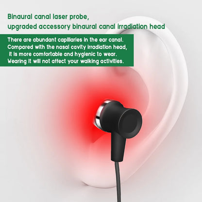Tinnitus Ear Laser Therapy Device LLLT Rhinitis Sinusitis Treatment 650mm Ear Irradiation Laser for Older Otitis Media Deafness