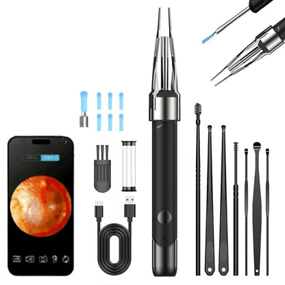 Wireless Ear Cleaner with Camera Ear Spoons and Clips WiFi Connection Waterproof Rechargeable Ear Wax Removal Tool