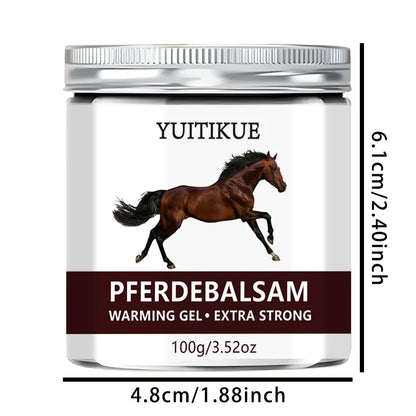 YUlTlKUE Pferdebalsam Warming Gel Extra Strong Body Care Warming Relief Gel Muscle Comfort Body Balm 100g