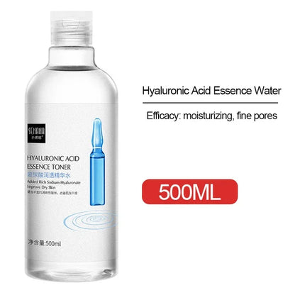 a 500ml  Large Capacity Essence Water Niacinamide Improve Dull Hyaluronic Acid Moisturize Dry Skin Facial Beauty Care Toner