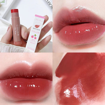 Lipstick Cute Red Tint Makeup Care Cosmetics Colored Lip Balm Lipstick Moisturizing Fade Lip Line Anti-drying Lip Makeup Set