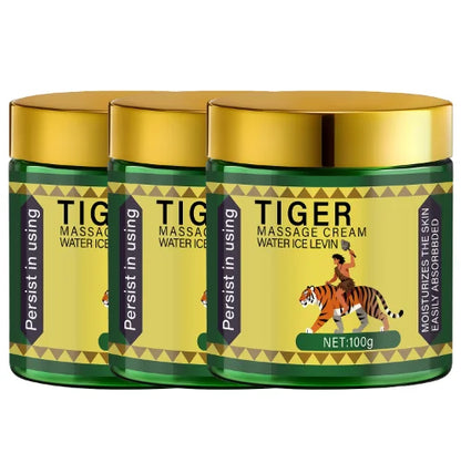 Tiger Massage Cream with Collagen & Retinol - Moisturizing & Nutrient-Rich Formula for Softer, More Confident Skin.