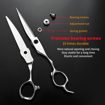 HISADA professional barber scissors Japanese handmade VG10 material scissors 6.0/6.5/7.0 inch hairdressing scissors