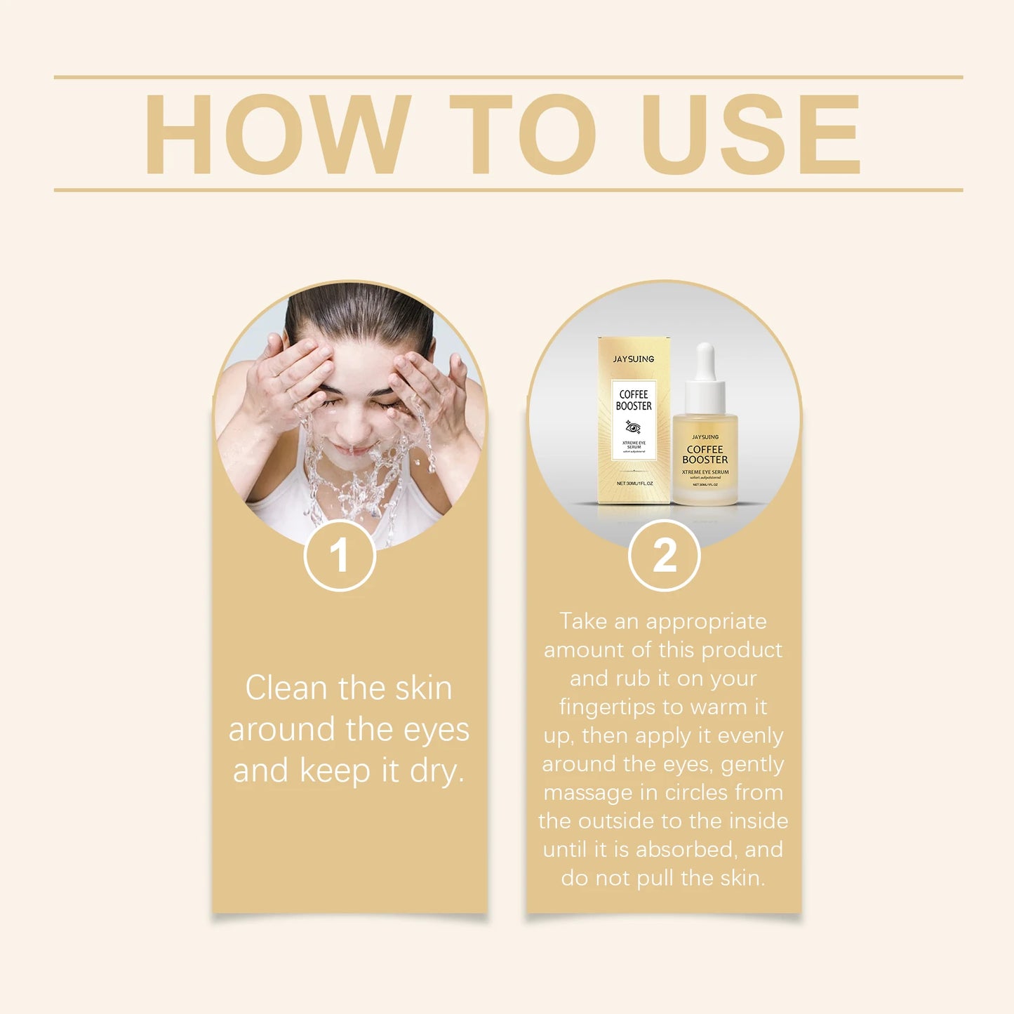 Jaysuing Caffeine Eye Serum Anti Wrinkle Firming Skin Remove Dark Circles Brighten Eyes Ageless Instantly Moisturize Nourish Eye