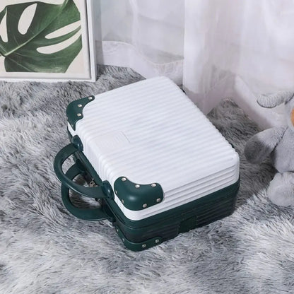 14 inch Lightweight Mini Travel Suitcase Cosmetic Box Waterproof Hand Luggage Organizer Makeup Case Protable Small Boarding Case