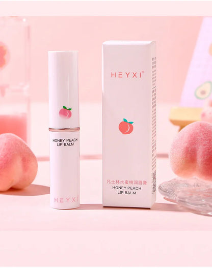 Honey Peach Lip Balm Color Change Lipstick Lips Plumper Moisturizing Hydrating Nourishing Lips Skin Care