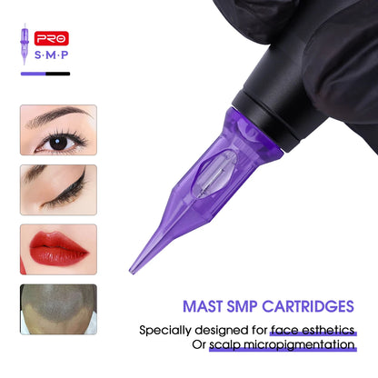Mast PRO Tattoo Cartridge Needles SMP Art Makeup Needle 1RL 3RL Round Liner Permanent Makeup for Eyeliner Lip Tattoo Supplies