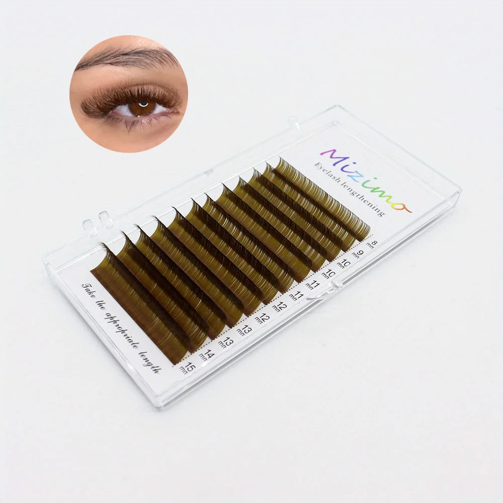 The Royal Blue Color 8-15 Length is Mixed With Natural Softness To Extend The Professional Grafting False Eyelash Makeup 0.07