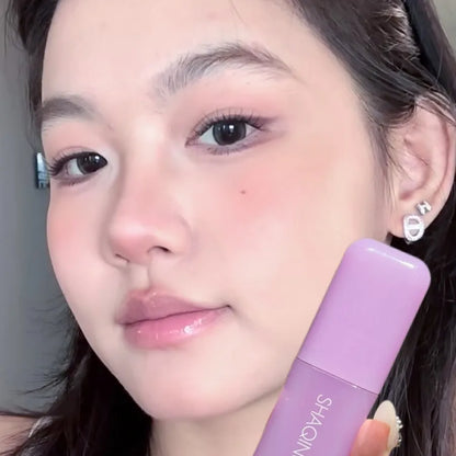 Monochrome Liquid Blusher Waterproof Moisturizing Highlight Beauty Purple Lip and Cheek Dual-use Matte Natural Rouge Face Makeup