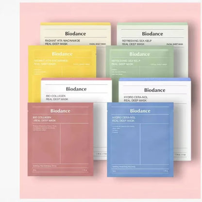 Bio Collagen Facial Mask Shrink Pores Deep Hydrating Overnight Mask Moisturizing Refreshing Brightening Face Korean Skin Care