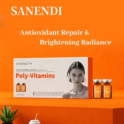 Sanendi Cocktail Serum for Facial Ampoule Hyaluronic Acid Dermapen Purifying Hydrating Skinbooster Korean Skincare Set 7ML*5Vial